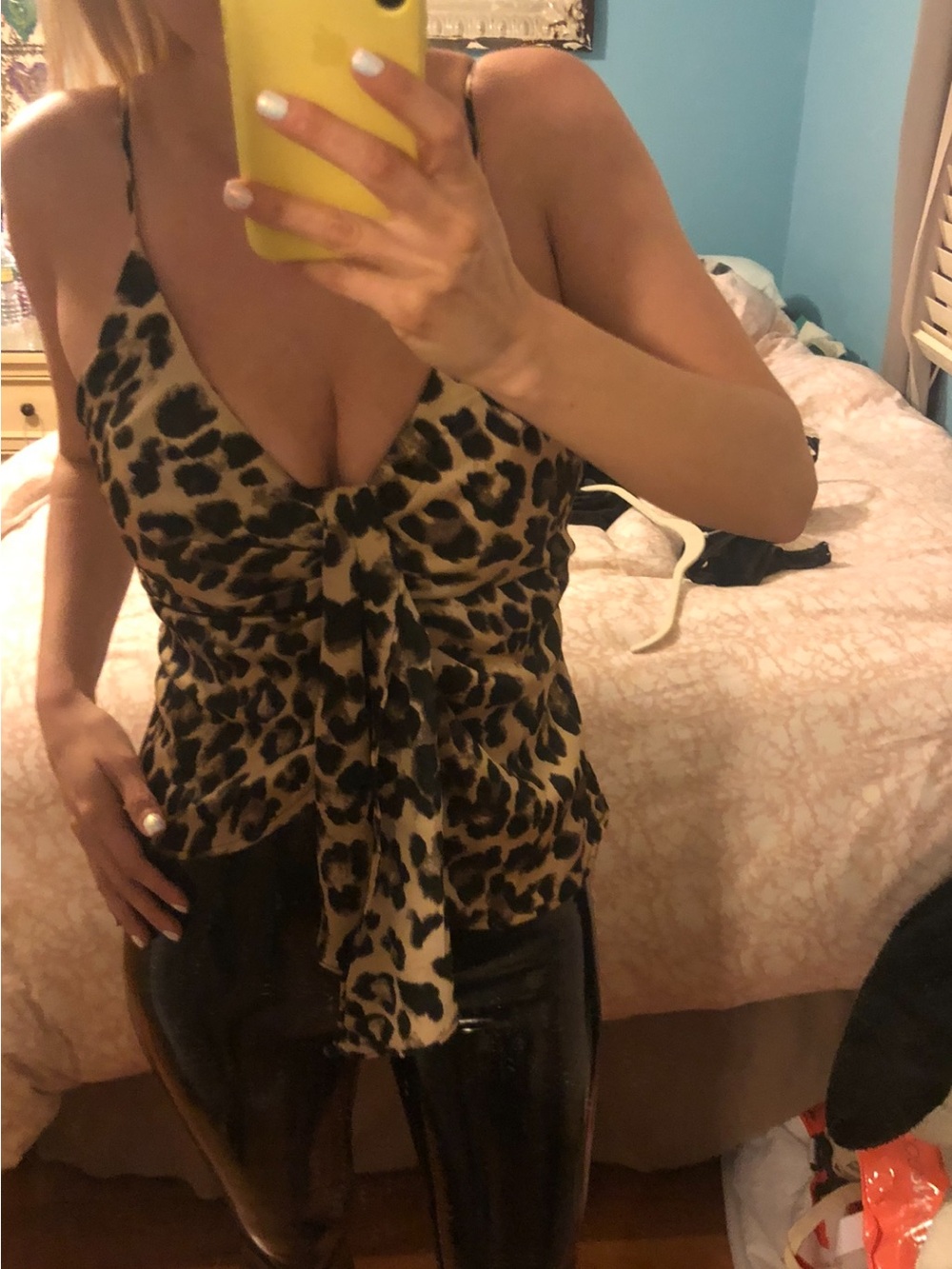 ASTR The Label Leopard Cheetah Tank Top Cami Camisole Size Small